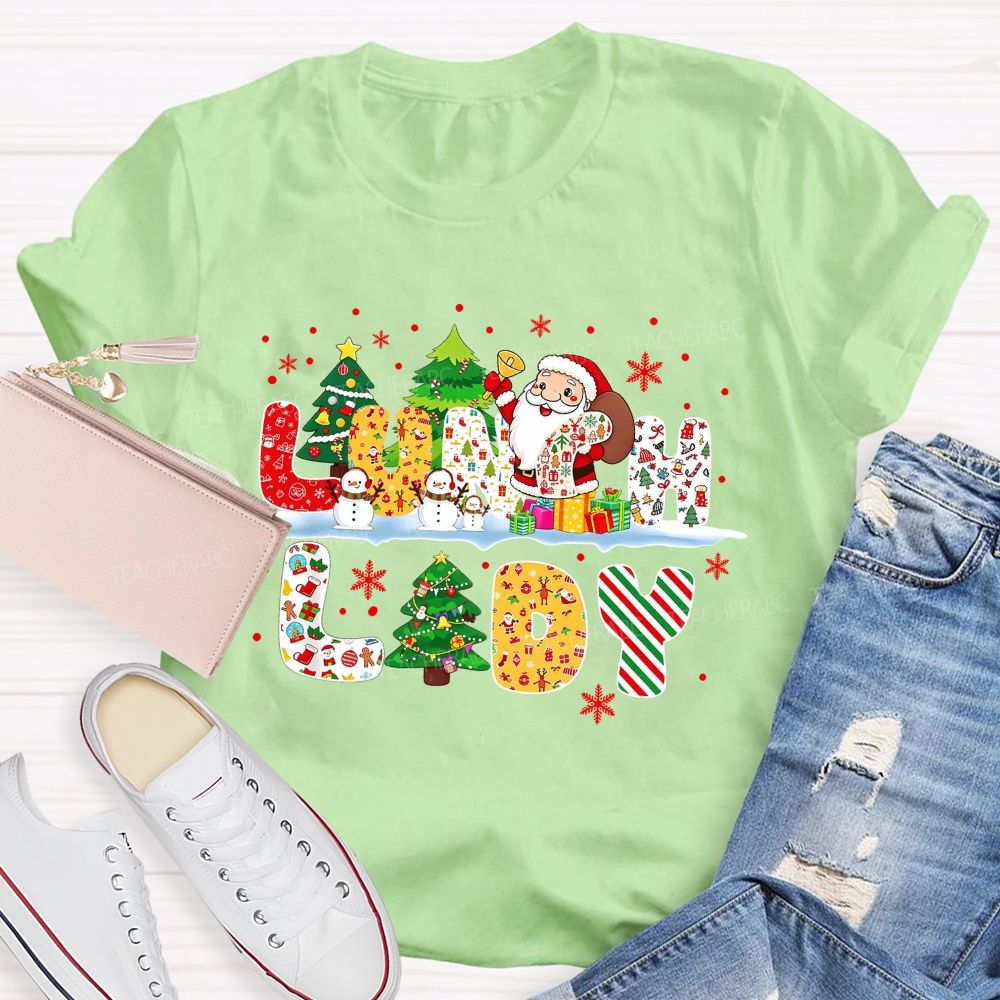 Merry Christmas To Our Wonderful Lunch Lady T-shirt