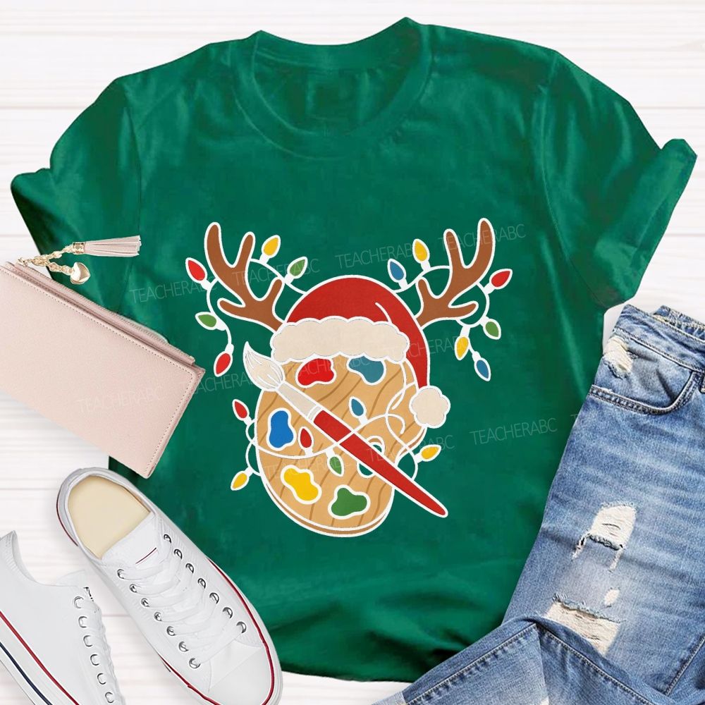 Merry Christmas To My Favorite Art Teacher T-shirt