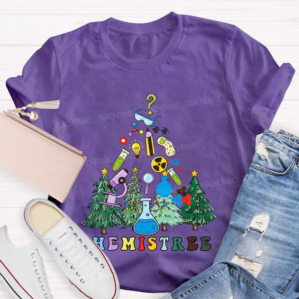 Chemistree Christmas For Chemistry Teachers T-shirt