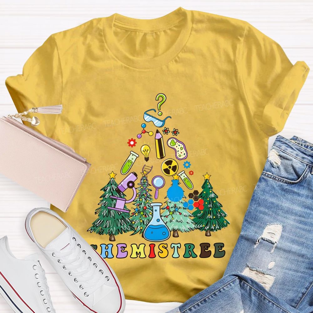 Chemistree Christmas For Chemistry Teachers T-shirt