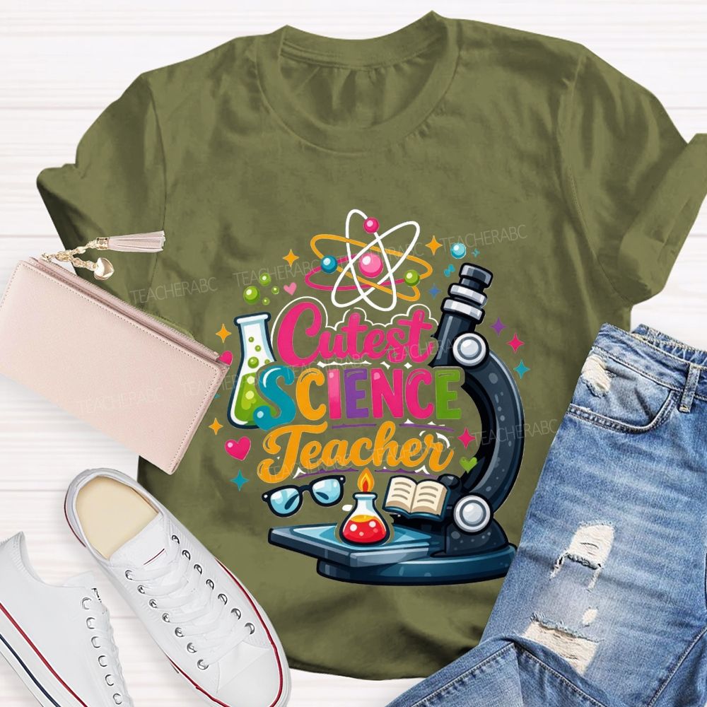 Cutest Science Teacher Lab Life Teacher T-shirt