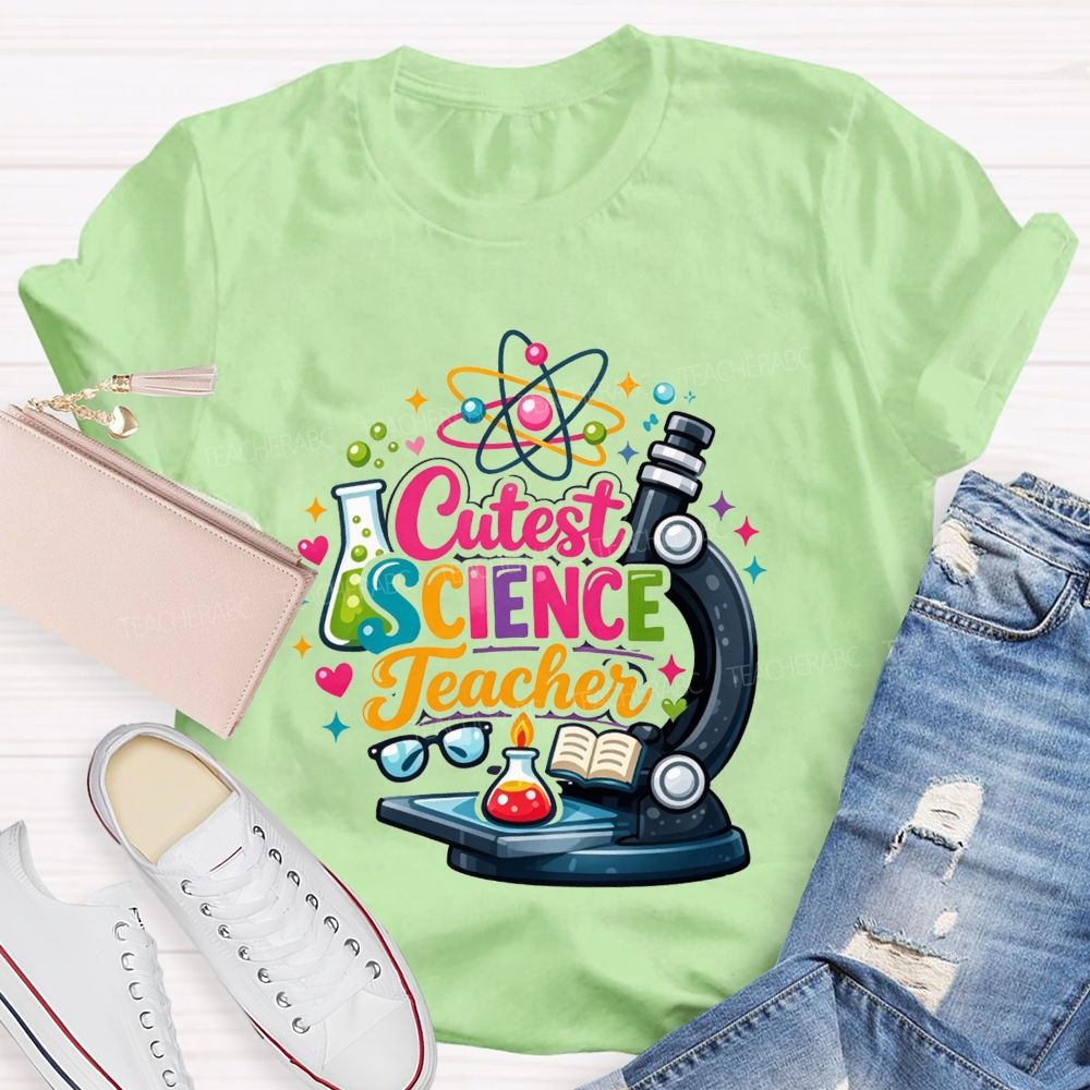 Cutest Science Teacher Lab Life Teacher T-shirt