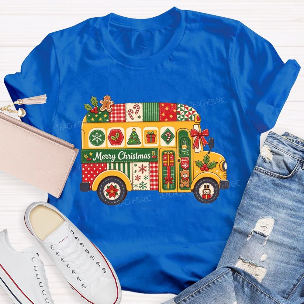 Christmas School Bus Driver Merry Christmas T-shirt
