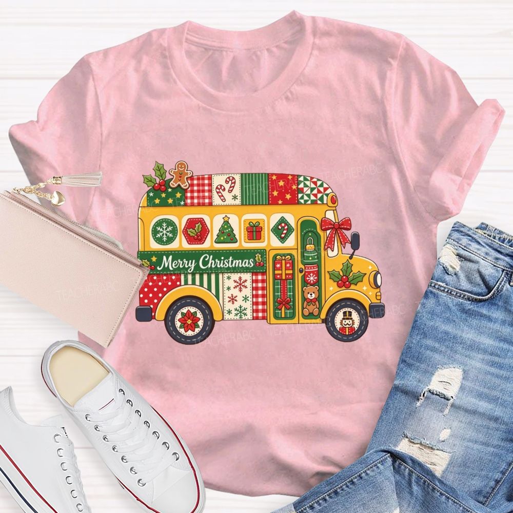 Christmas School Bus Driver Merry Christmas T-shirt