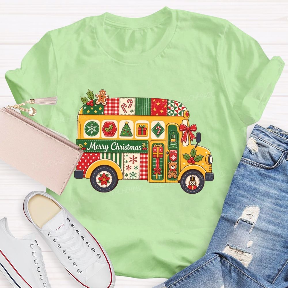 Christmas School Bus Driver Merry Christmas T-shirt
