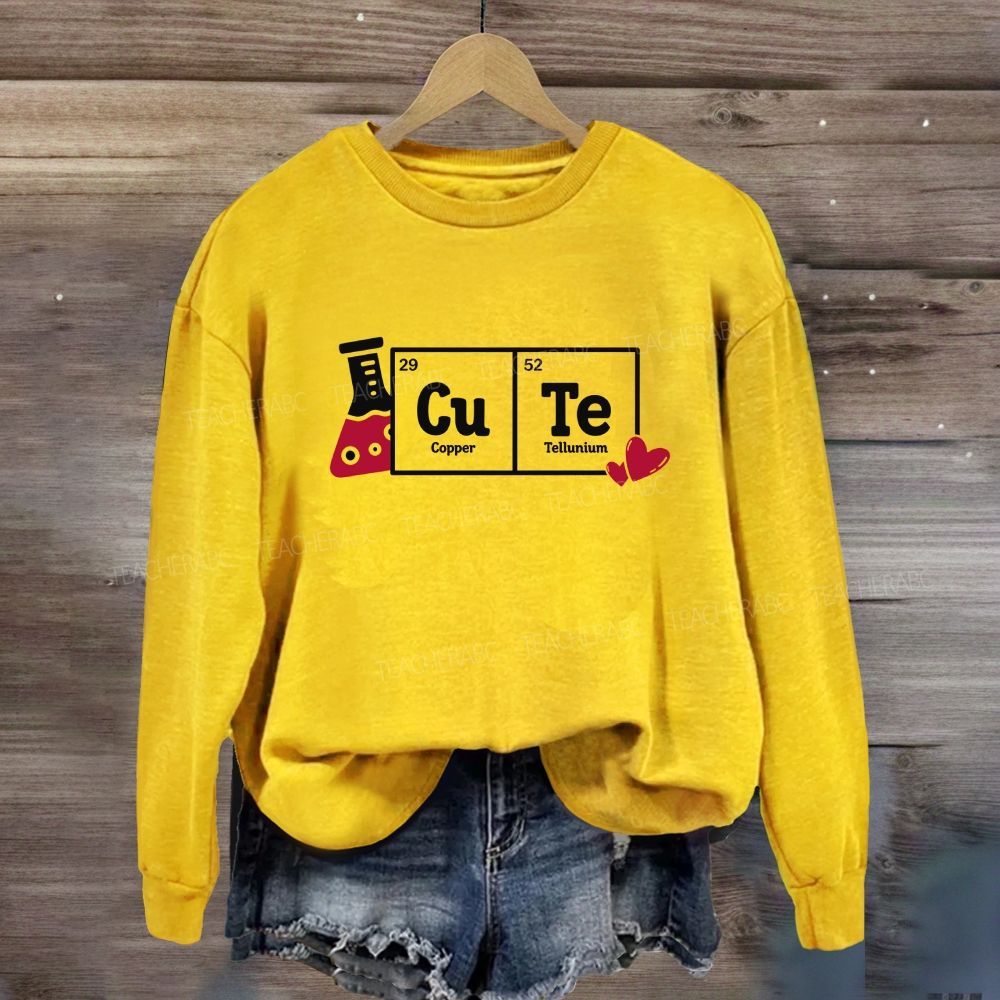 Cute Periodic Table Science Sweatshirt