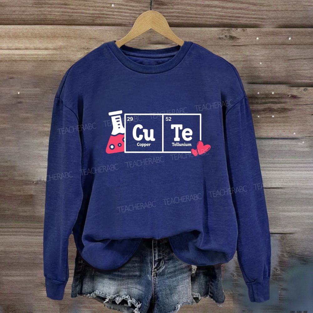 Cute Periodic Table Science Sweatshirt