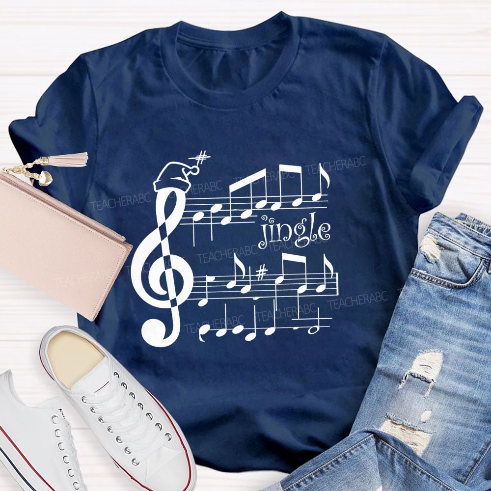 Christmas Music Jingle Teacher T-shirt