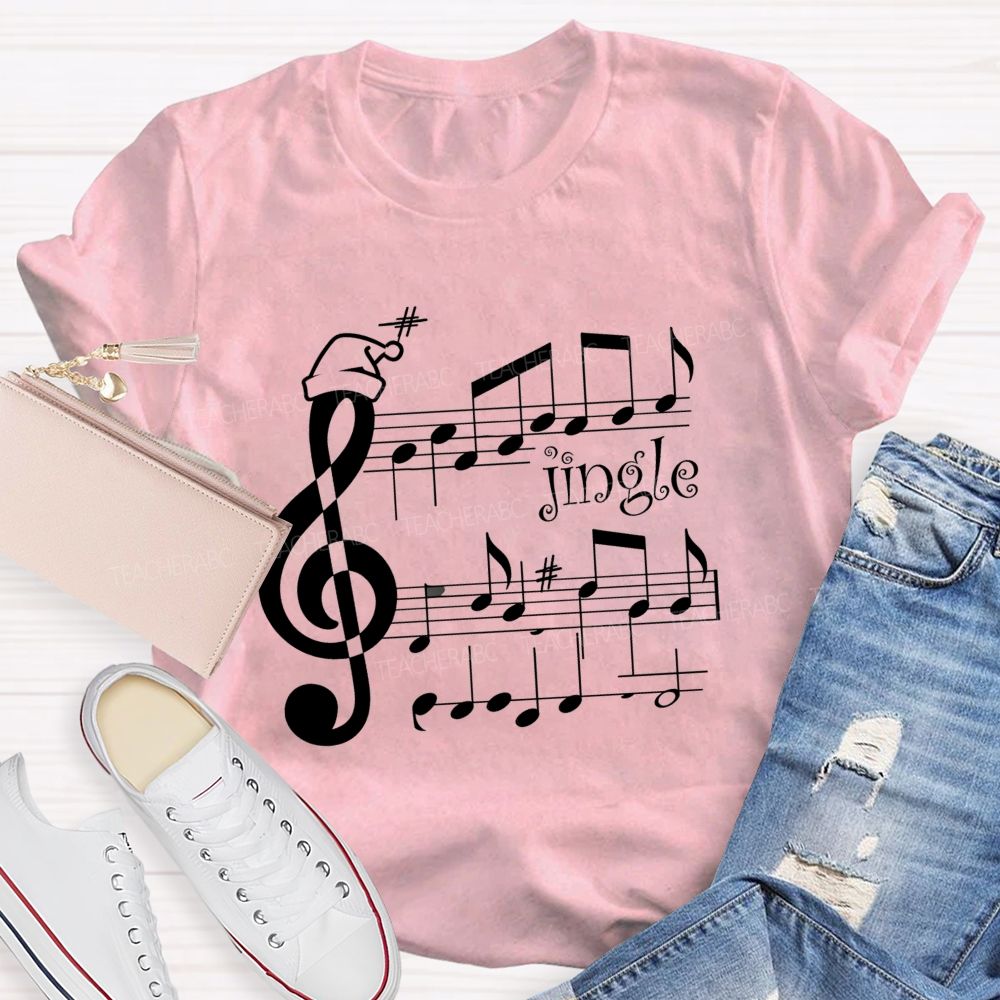 Christmas Music Jingle Teacher T-shirt