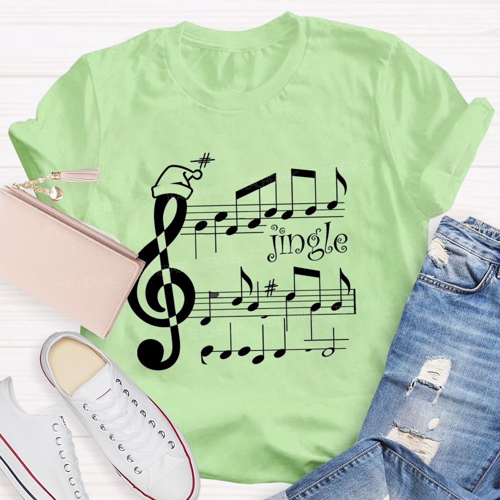 Christmas Music Jingle Teacher T-shirt