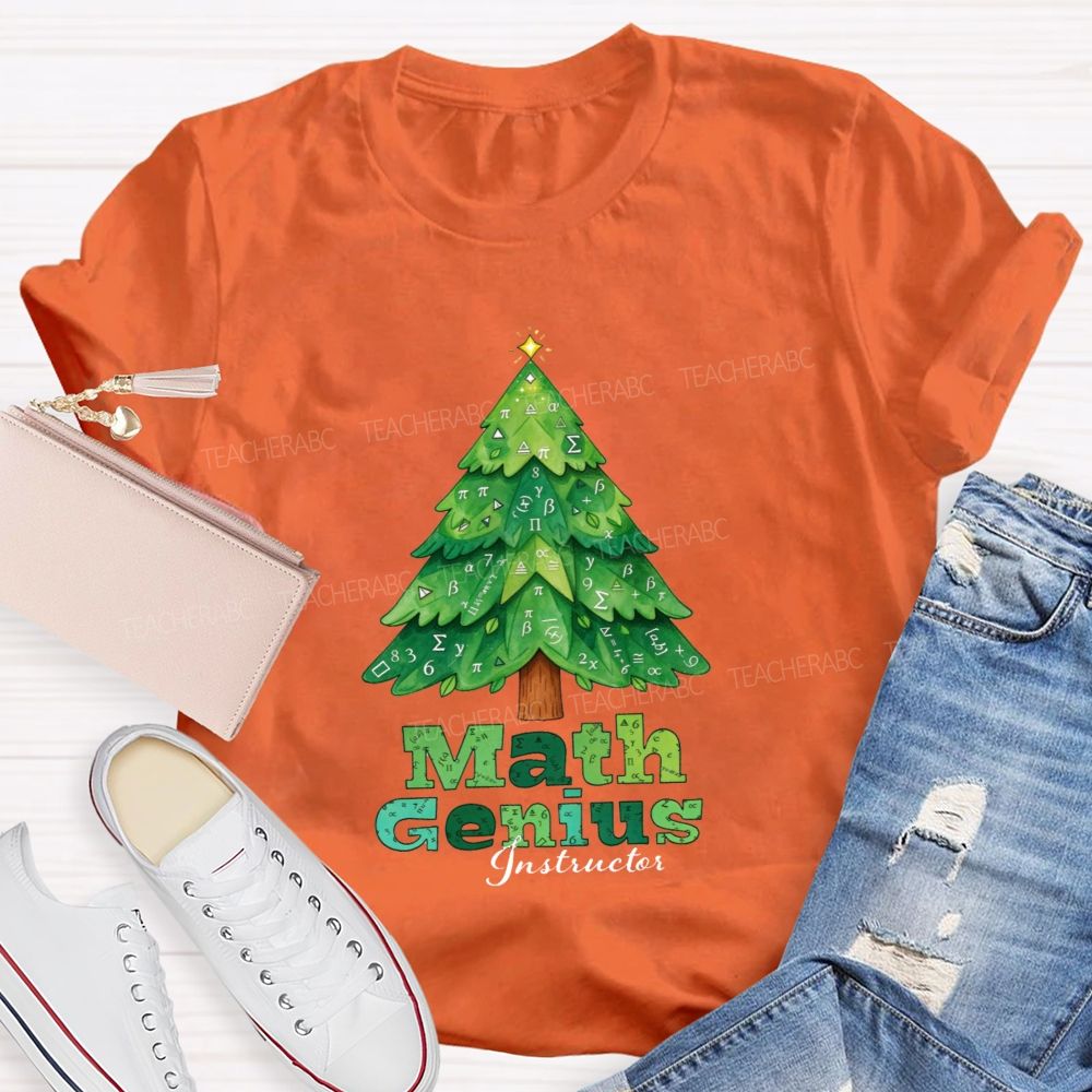 Math Genius Instructor Teacher T-shirt