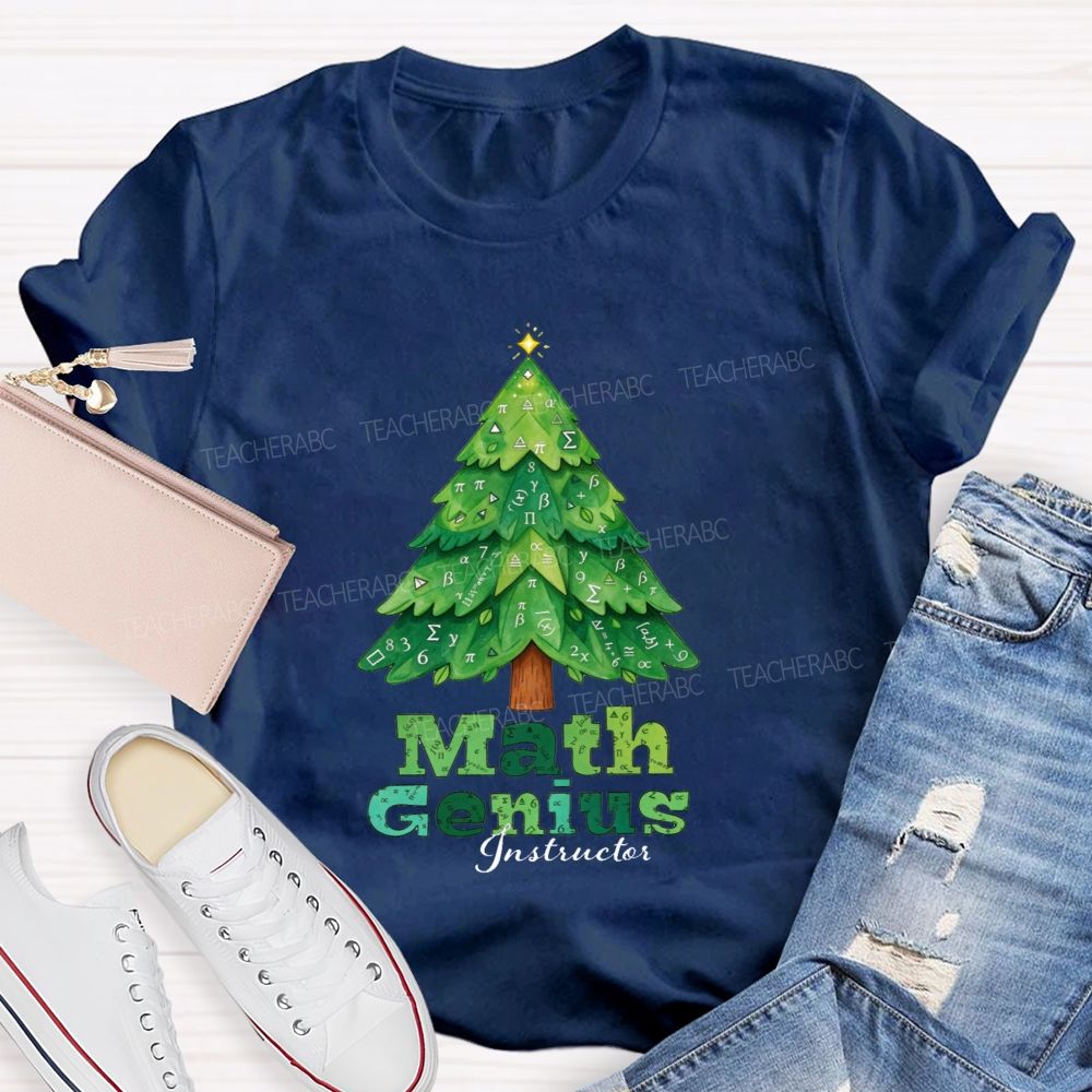 Math Genius Instructor Teacher T-shirt