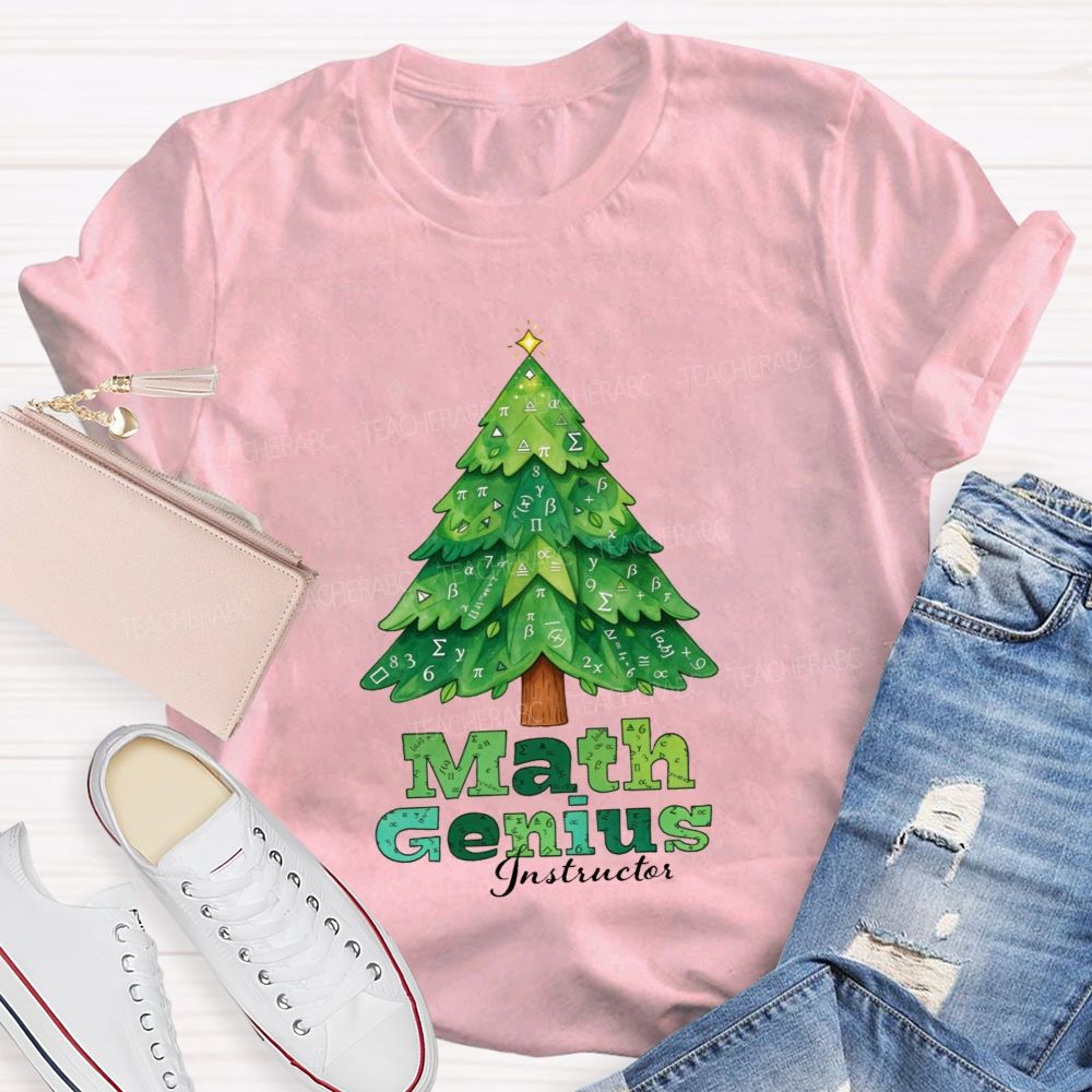 Math Genius Instructor Teacher T-shirt