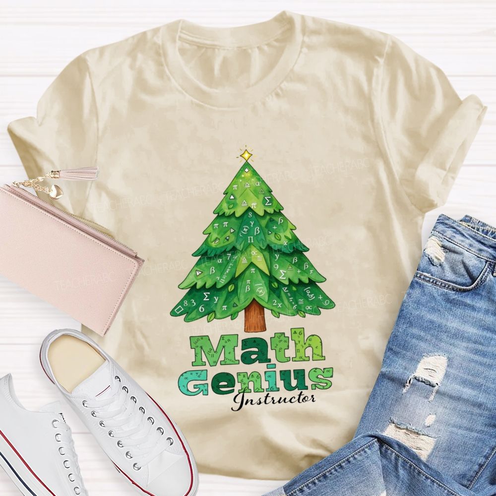 Math Genius Instructor Teacher T-shirt