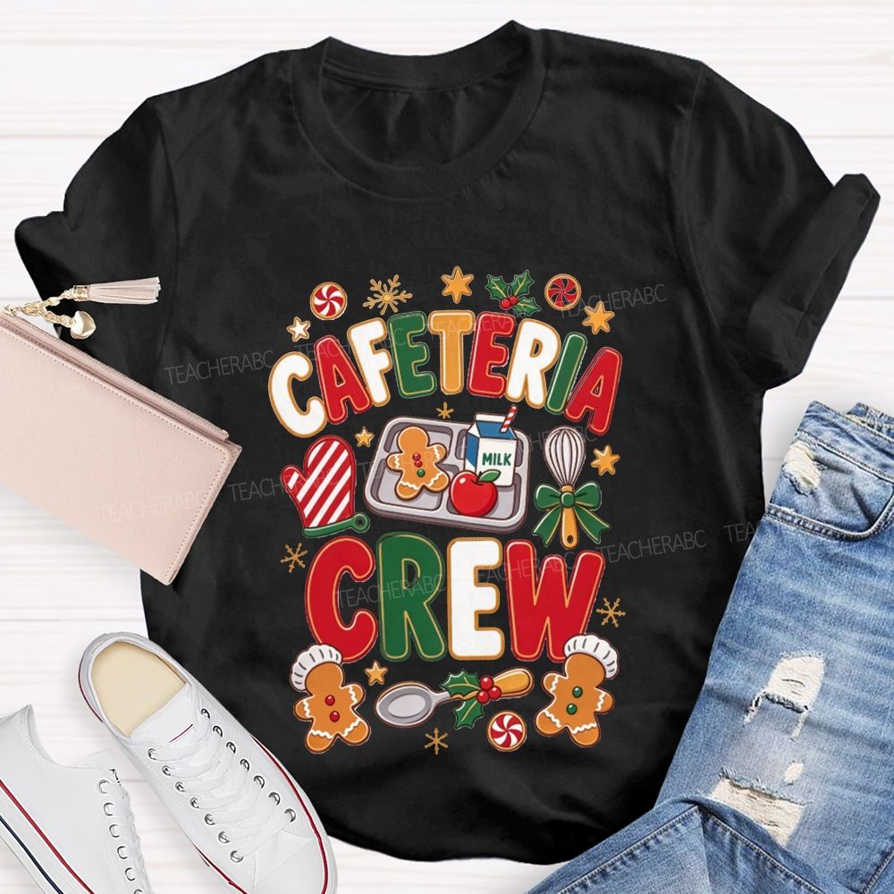 Cafeteria Crew Christmas Gingerbread Lunch Lady T-shirt