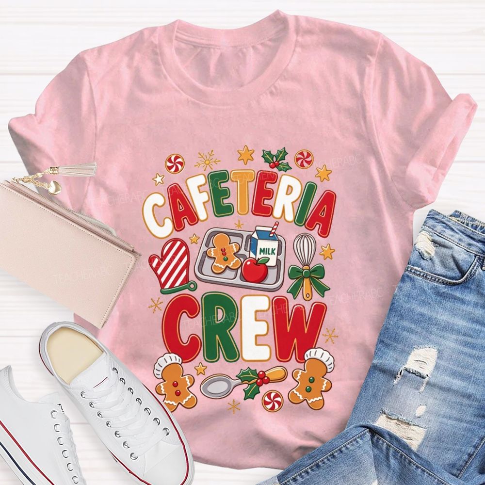 Cafeteria Crew Christmas Gingerbread Lunch Lady T-shirt