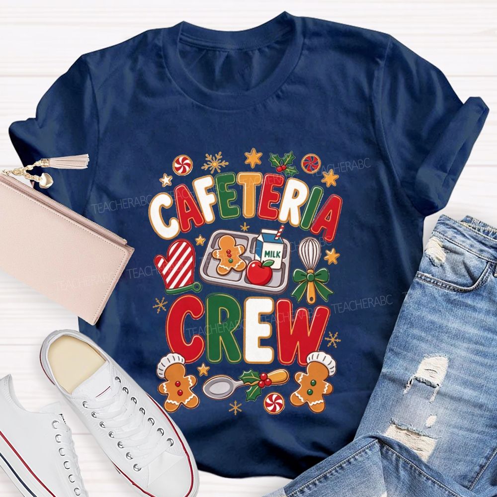 Cafeteria Crew Christmas Gingerbread Lunch Lady T-shirt