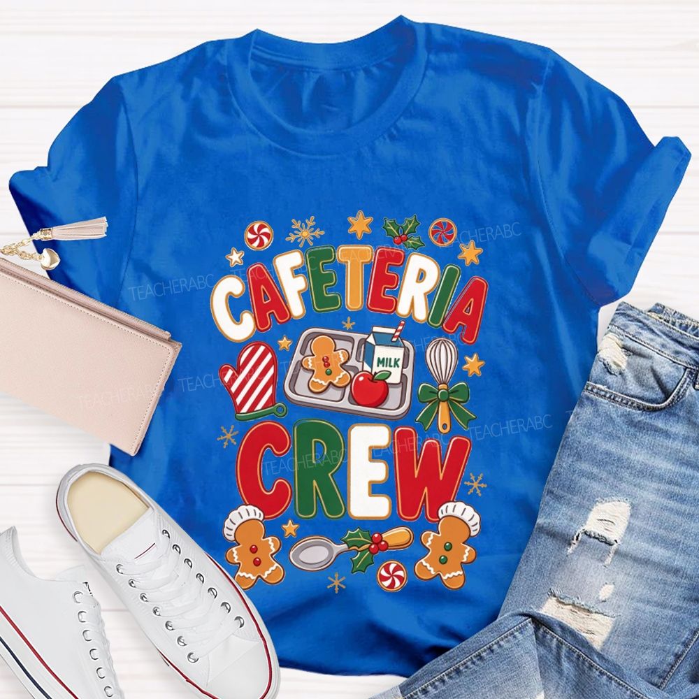 Cafeteria Crew Christmas Gingerbread Lunch Lady T-shirt
