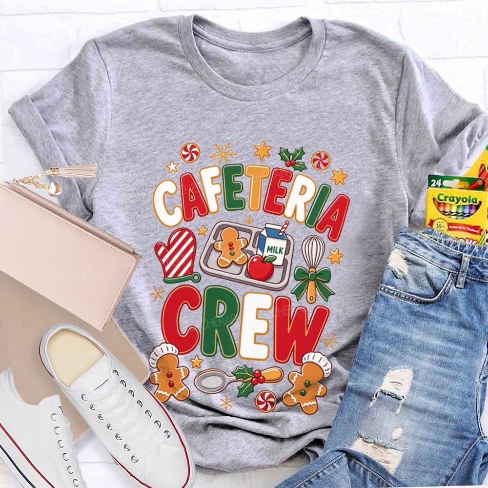Cafeteria Crew Christmas Gingerbread Lunch Lady T-shirt