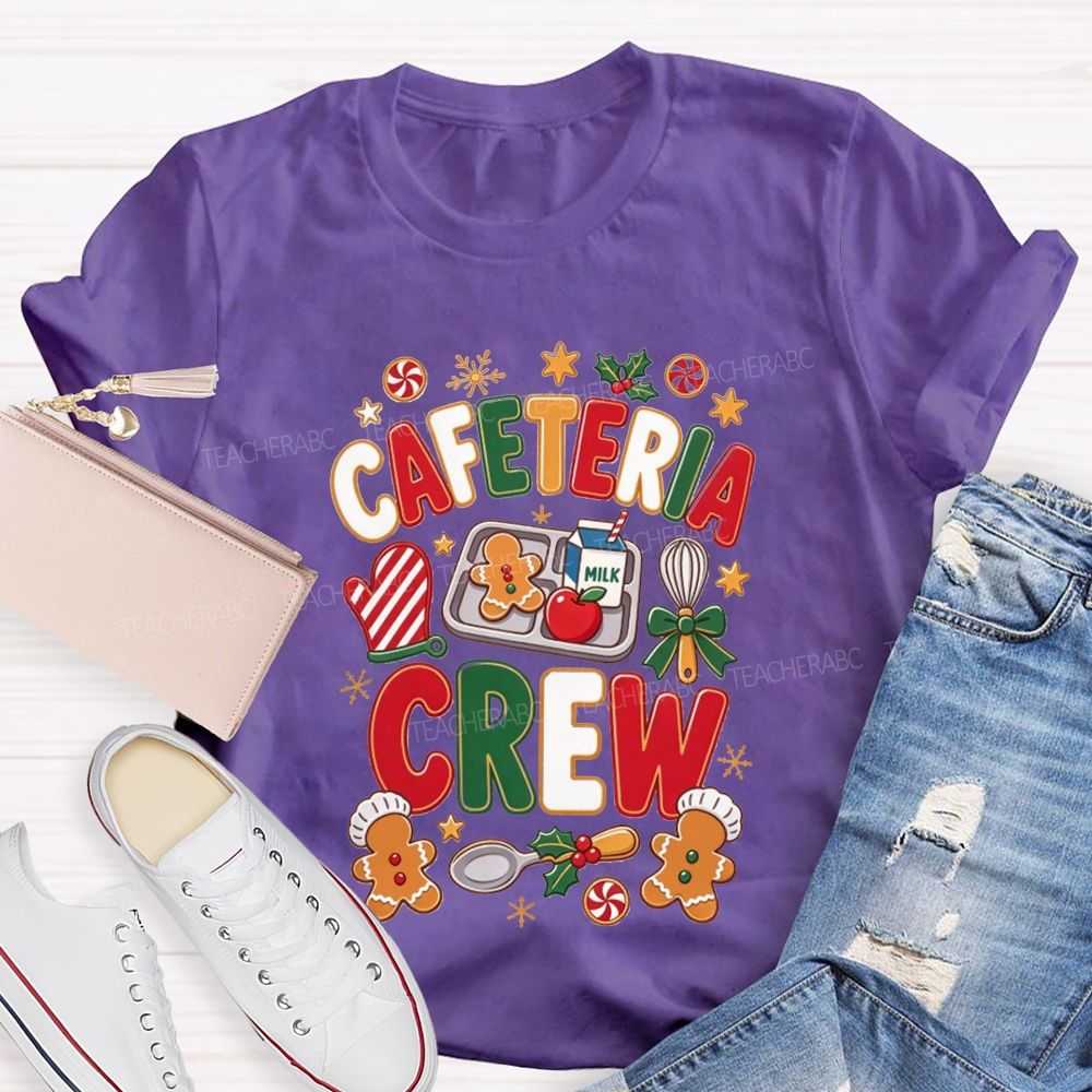 Cafeteria Crew Christmas Gingerbread Lunch Lady T-shirt