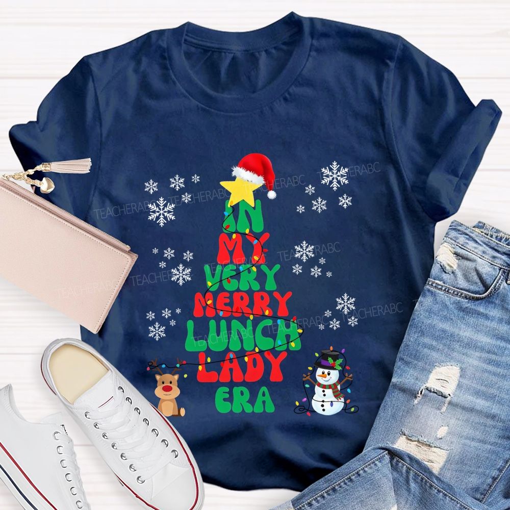 In My Very Merry Lunch Lady Era Christmas T-shirt