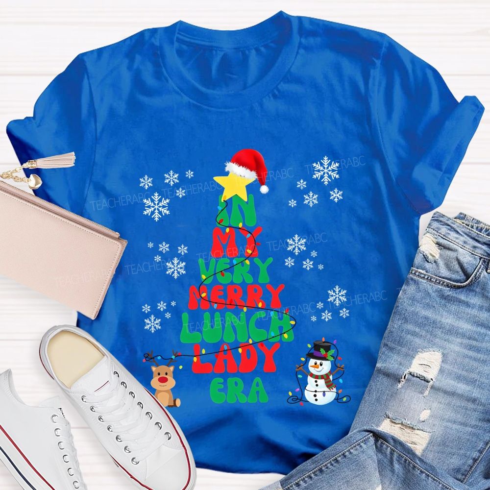 In My Very Merry Lunch Lady Era Christmas T-shirt