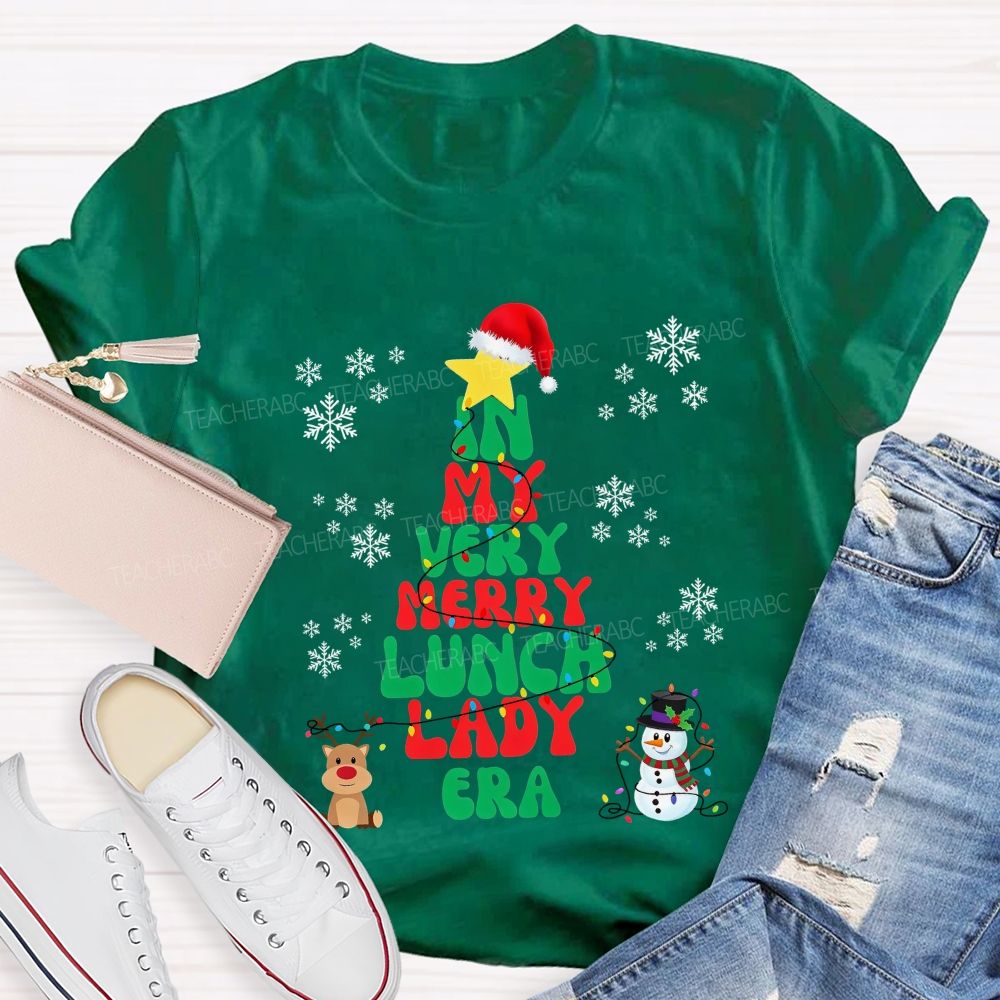In My Very Merry Lunch Lady Era Christmas T-shirt