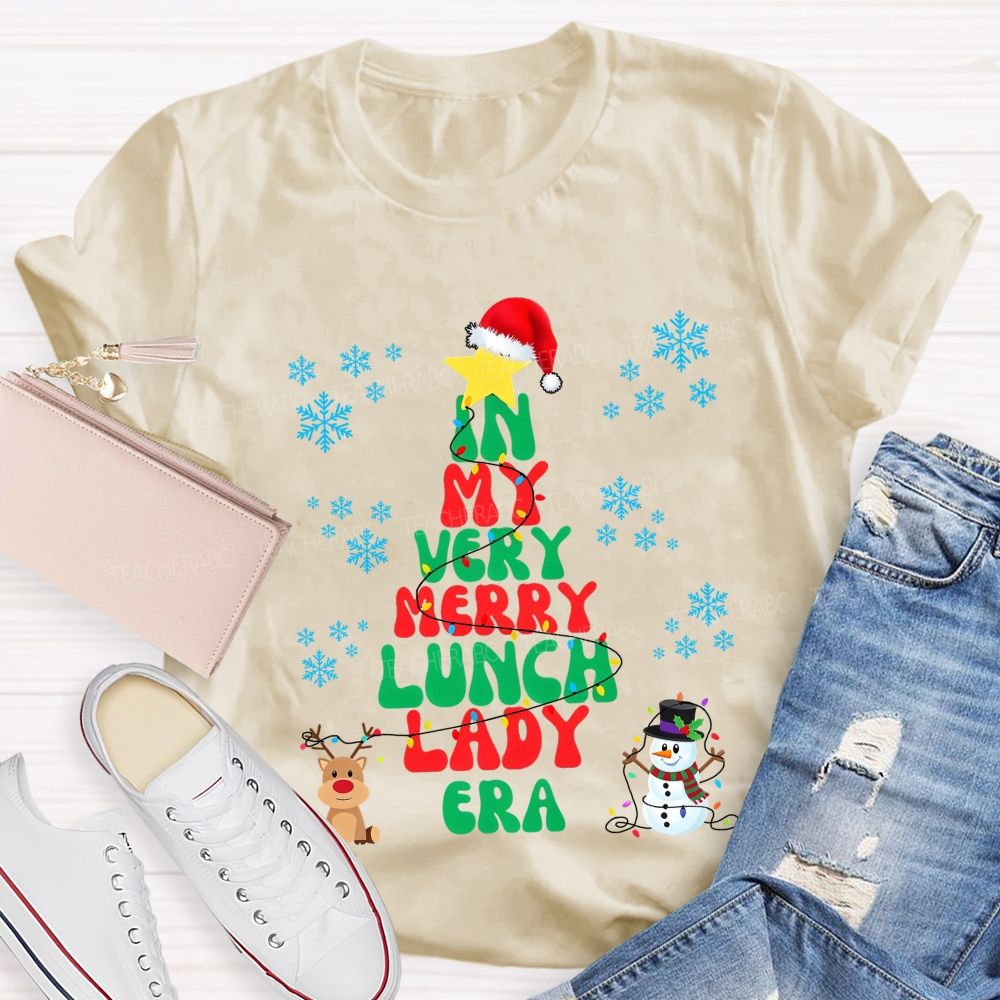 In My Very Merry Lunch Lady Era Christmas T-shirt