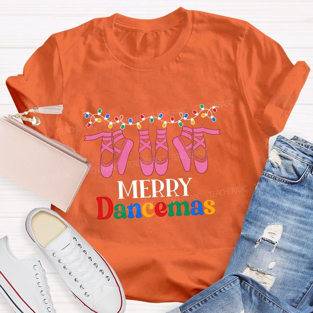 Merry Dancemas Leaping Ballet Teacher T-shirt