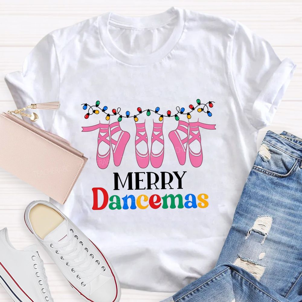 Merry Dancemas Leaping Ballet Teacher T-shirt