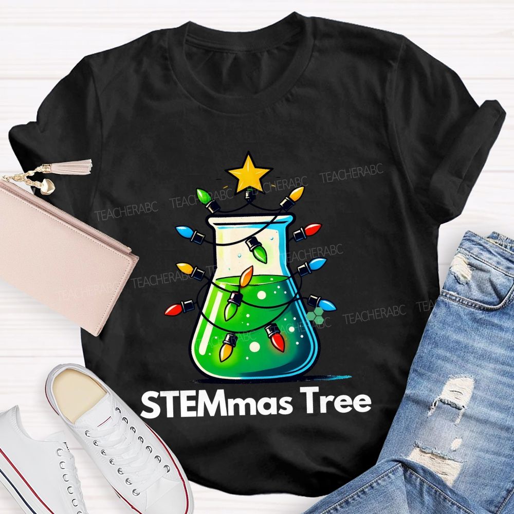 STEMmas Tree  Teacher T-shirt