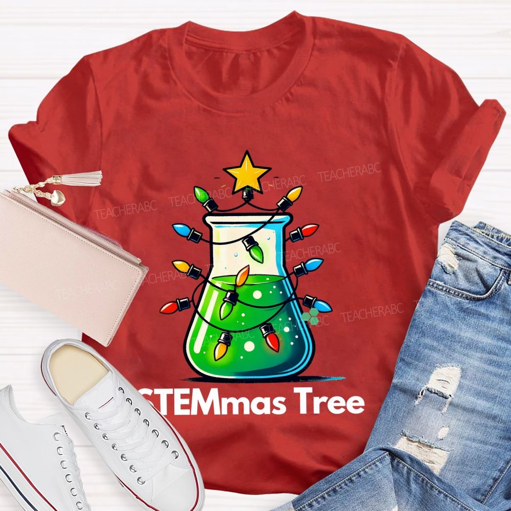 STEMmas Tree  Teacher T-shirt