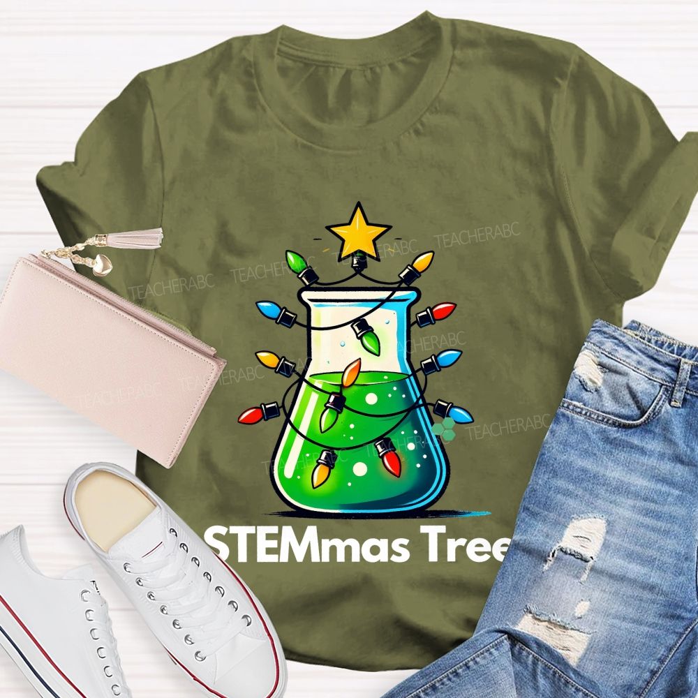 STEMmas Tree  Teacher T-shirt