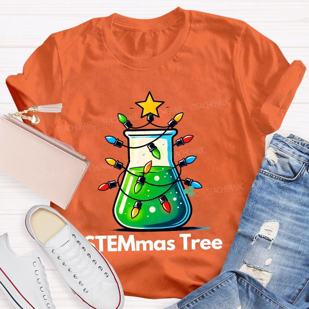STEMmas Tree  Teacher T-shirt