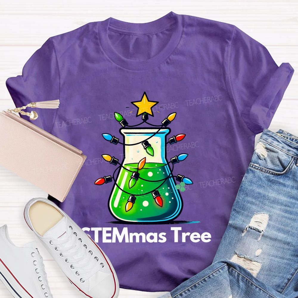STEMmas Tree  Teacher T-shirt