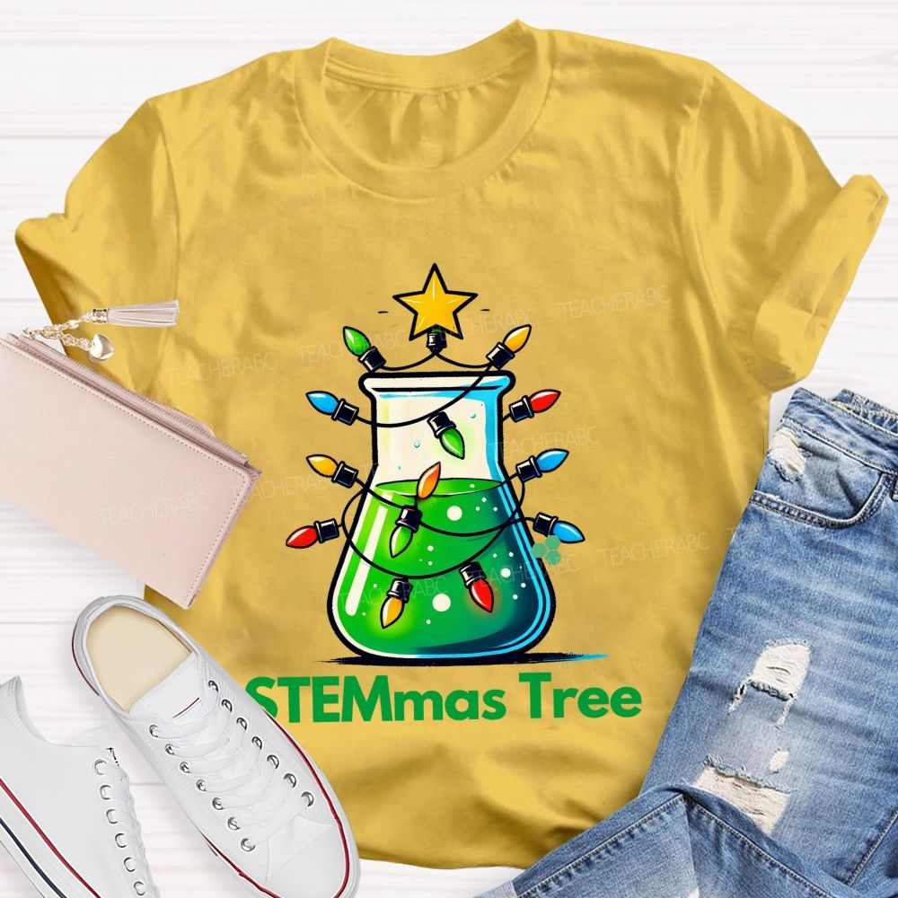 STEMmas Tree  Teacher T-shirt