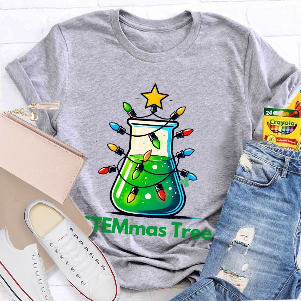 STEMmas Tree  Teacher T-shirt