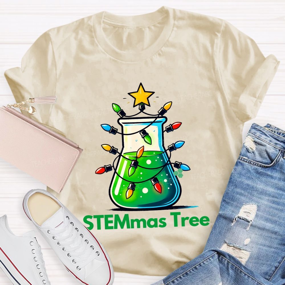 STEMmas Tree  Teacher T-shirt
