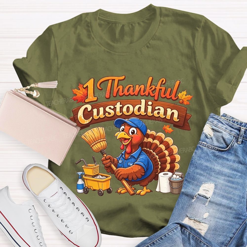 My Favorite Turkeys Call Me Custodian T-shirt