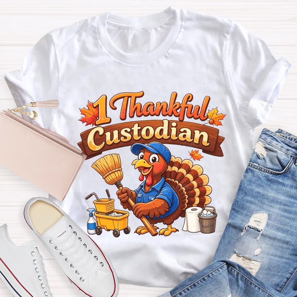My Favorite Turkeys Call Me Custodian T-shirt