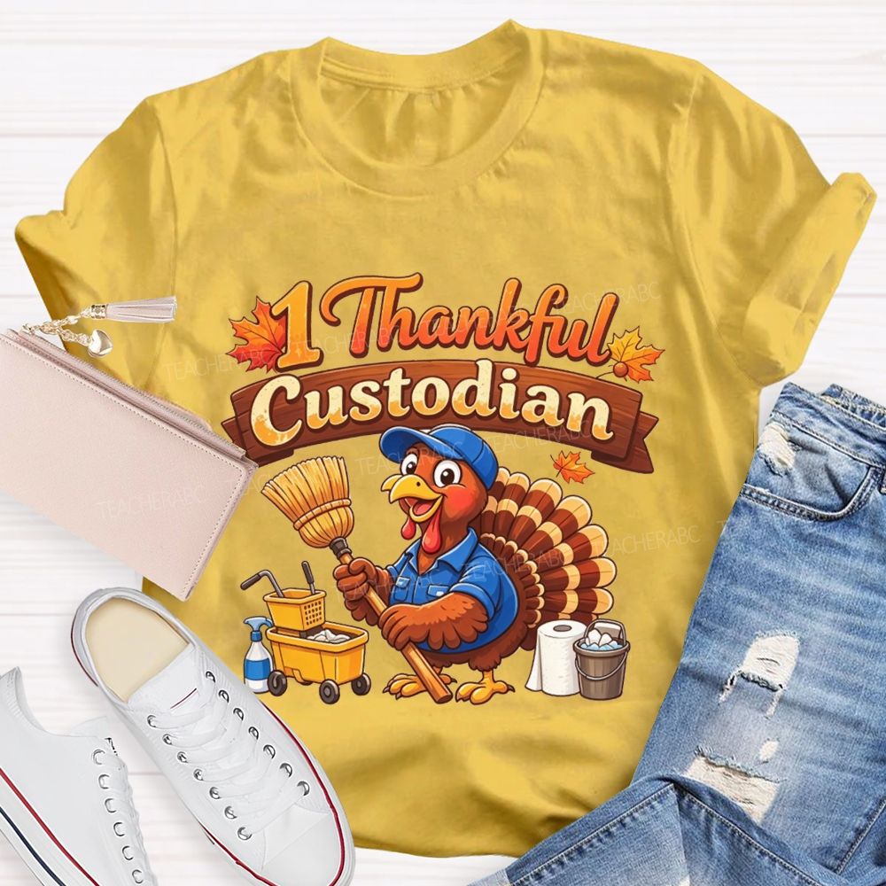My Favorite Turkeys Call Me Custodian T-shirt