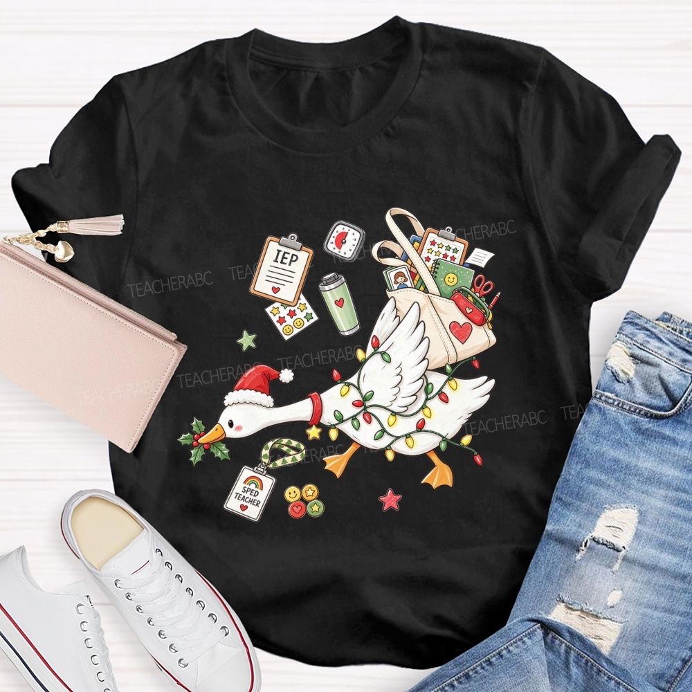 Keeping Iep Goals On Track This Christmas Teacher T-shirt