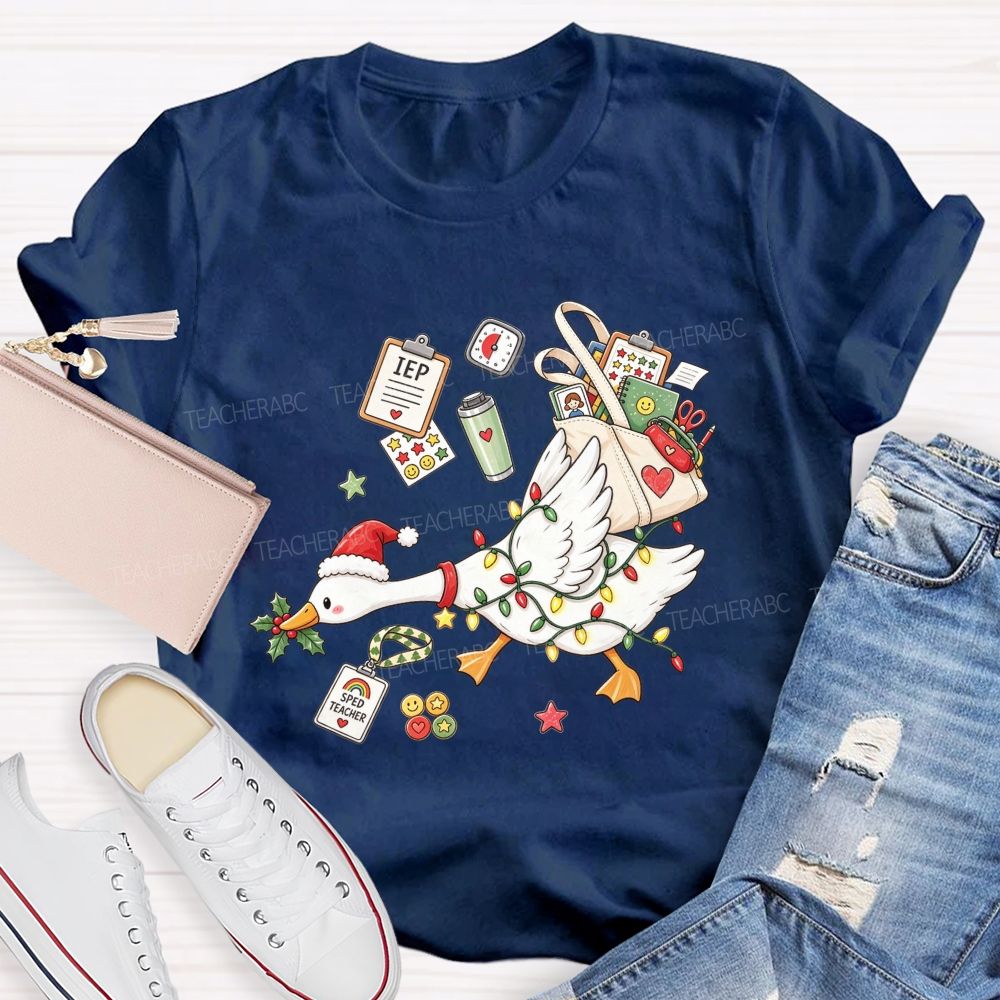 Keeping Iep Goals On Track This Christmas Teacher T-shirt