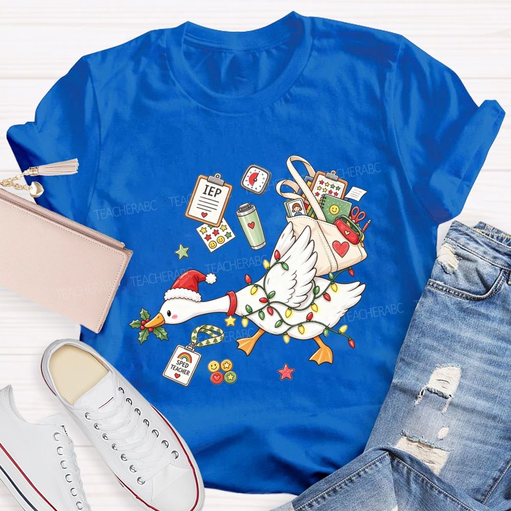 Keeping Iep Goals On Track This Christmas Teacher T-shirt