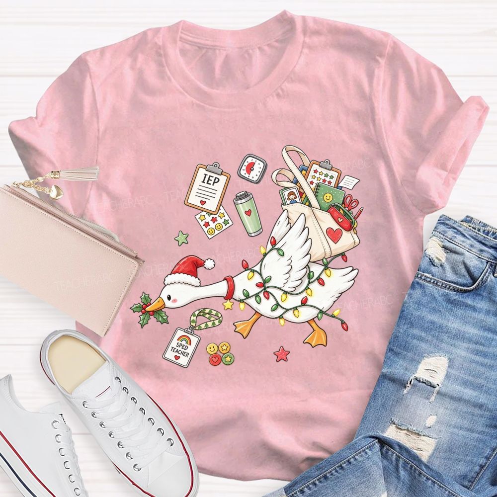 Keeping Iep Goals On Track This Christmas Teacher T-shirt