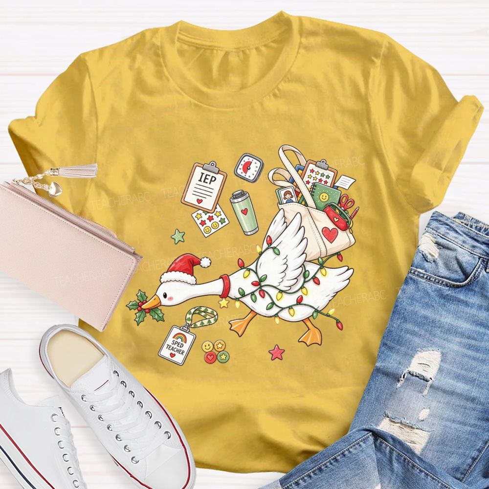Keeping Iep Goals On Track This Christmas Teacher T-shirt