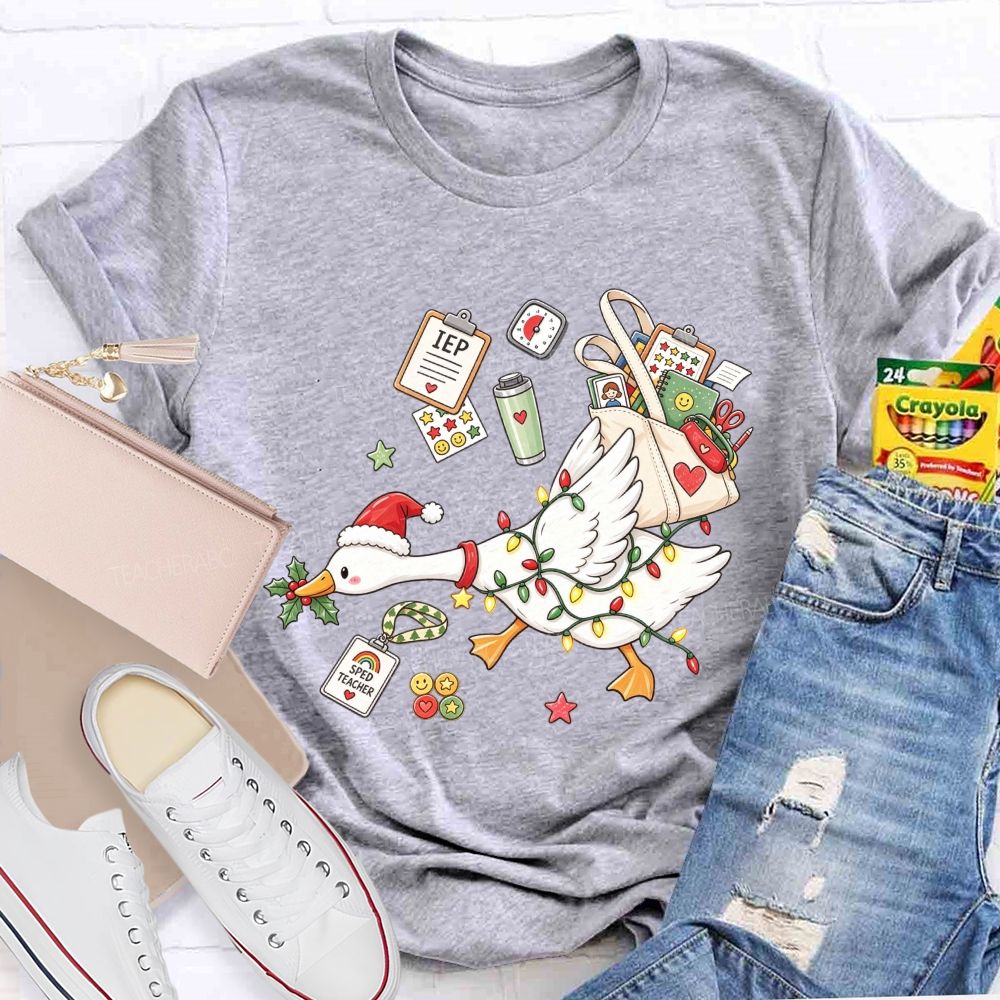 Keeping Iep Goals On Track This Christmas Teacher T-shirt
