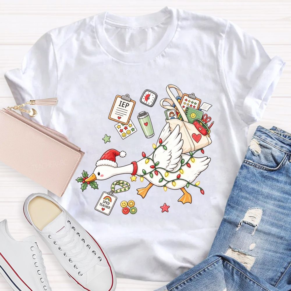 Keeping Iep Goals On Track This Christmas Teacher T-shirt