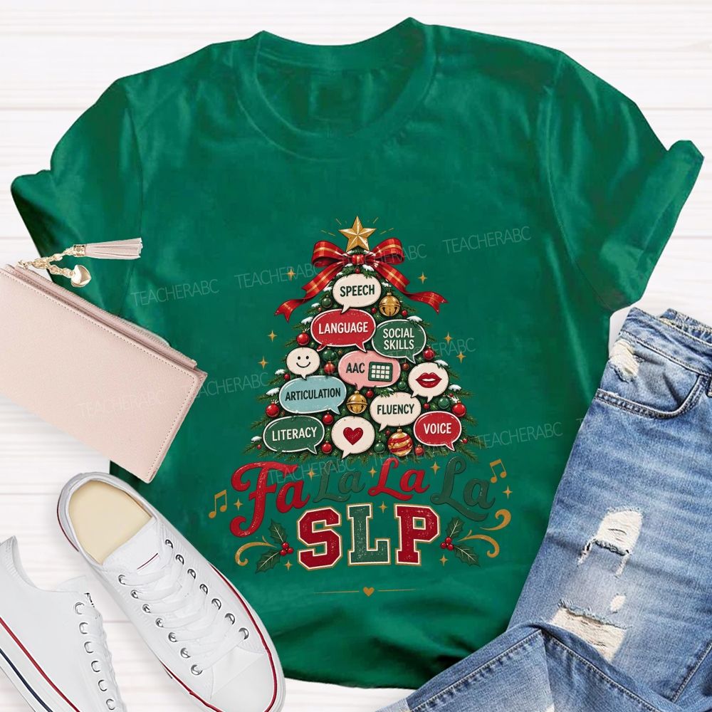 Growing Speech And Language All Season Long Teacher T-shirt