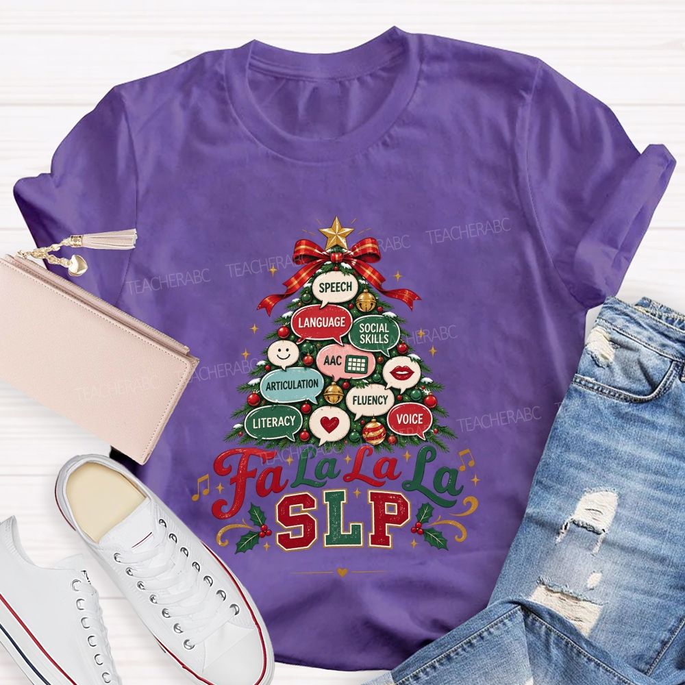 Growing Speech And Language All Season Long Teacher T-shirt